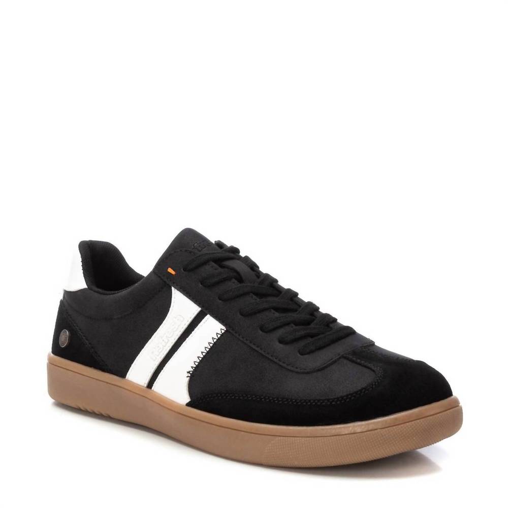 NEW XTI men's refresh casual sneakers in black